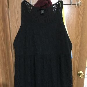 Lane Bryant black lace dress